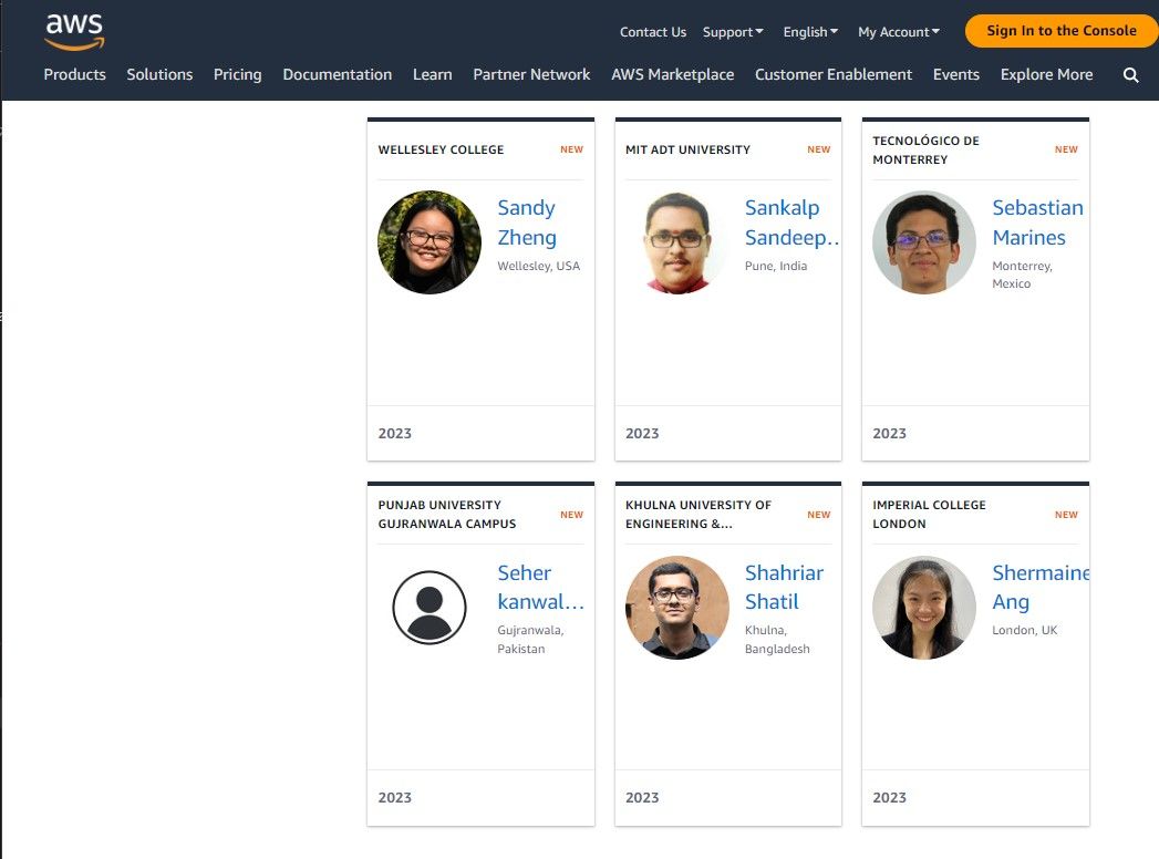 Featured on AWS Websites